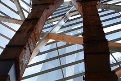 10 The 911 Museum Atrium With Twin Tower Tridents From Inside And One World Trade Center Outside